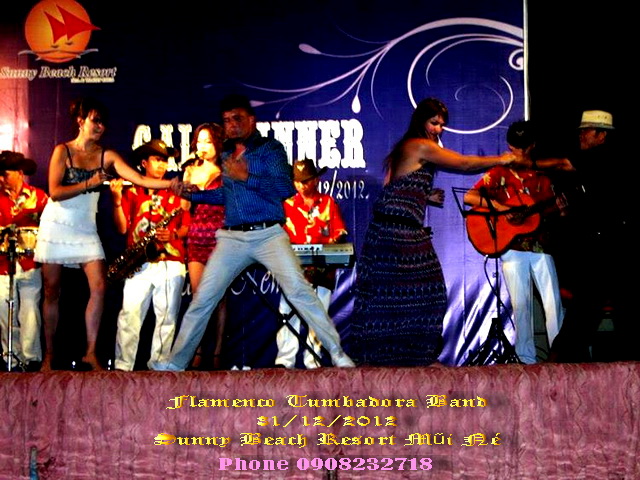 Flamenco Tumbadora Band 31 12 2012 Sunny Beach Mui Ne Resort Countdown Party