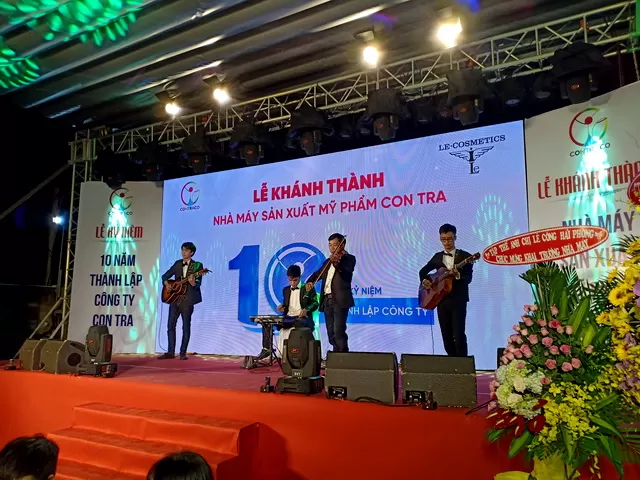 TUMBADORA BAND LỄ KHÁNH THÀNH NHÀ MÁY MỸ PHẨM CONTRA LE COSMETICS 001