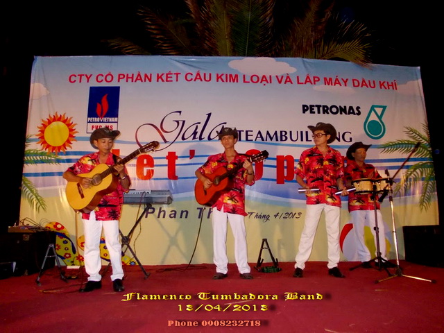 Ban Nhac Flamenco Tumbadora 13 04 2013 Petronas Gala Dinner Sea Lion Ke Ga Phan Thiet Resort