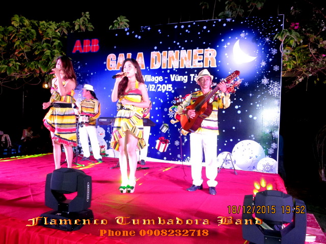 Ban Nhac Flamenco Tumbadora 18 12 2015 ABB Gala Dinner Lan Rung Resort Vung Tau