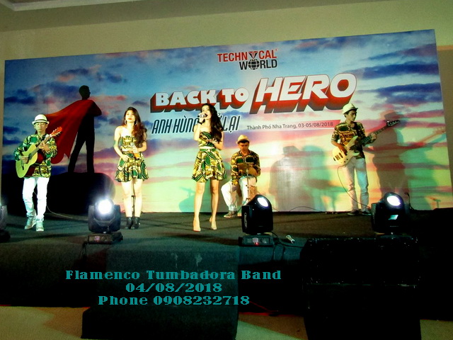 Ban Nhac Flamenco Tumbadora VTH Gala Dinner Diamond Bay Nha Trang Resort