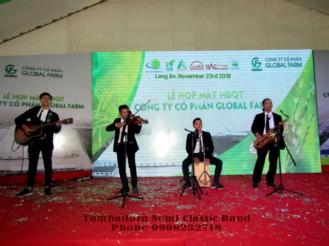 Ban Nhac Semi Classic Tumbadora Globan Farm Gala Dinner KCN Duc Hoa Long An