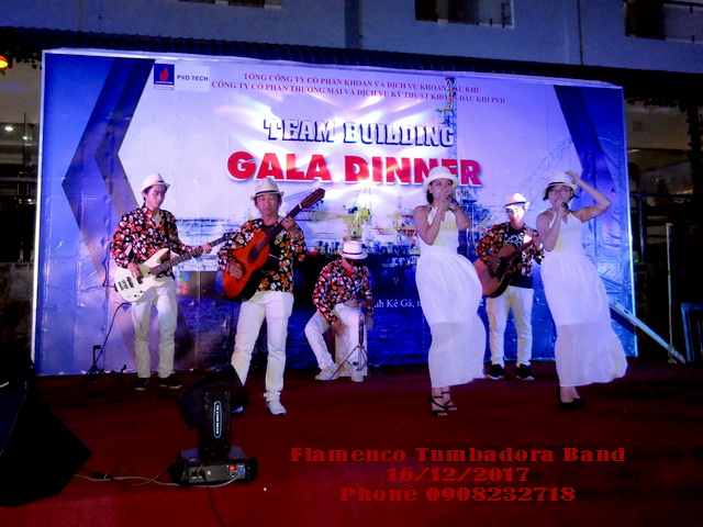 Flamenco Tumbadora Band 16 12 2017 PVD Tech Gala Dinner Tropical Ocean Vinh Ke Ga Phan Thiet Resort